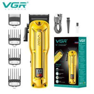 Машинка для стрижки VGR V-138 GOLD — безщітковий BLDC мотор, до 180 хв роботи