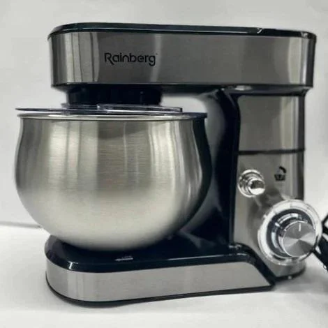 Стаціонарний кухонний міксер Rainberg RB-8086 з металевою чашею 5л, потужність 3800Вт - Зображення 2