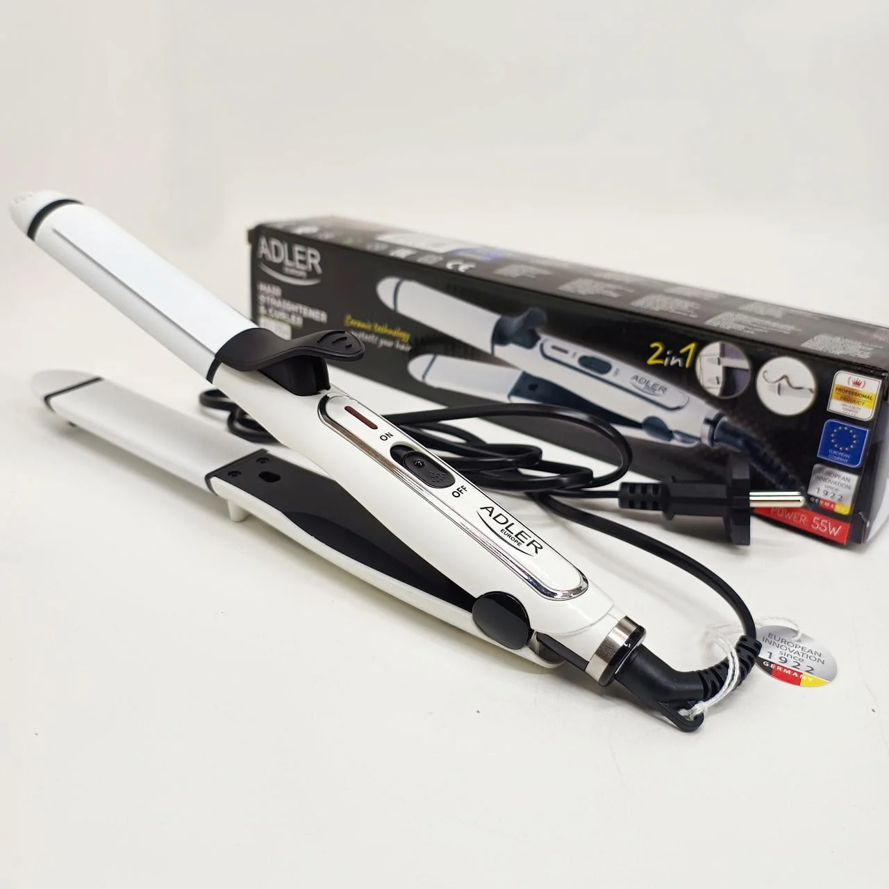 Adler AD 2104 Плойка-утюжок 2-в-1 з керамічним покриттям та потужністю 50 Вт - Зображення 6