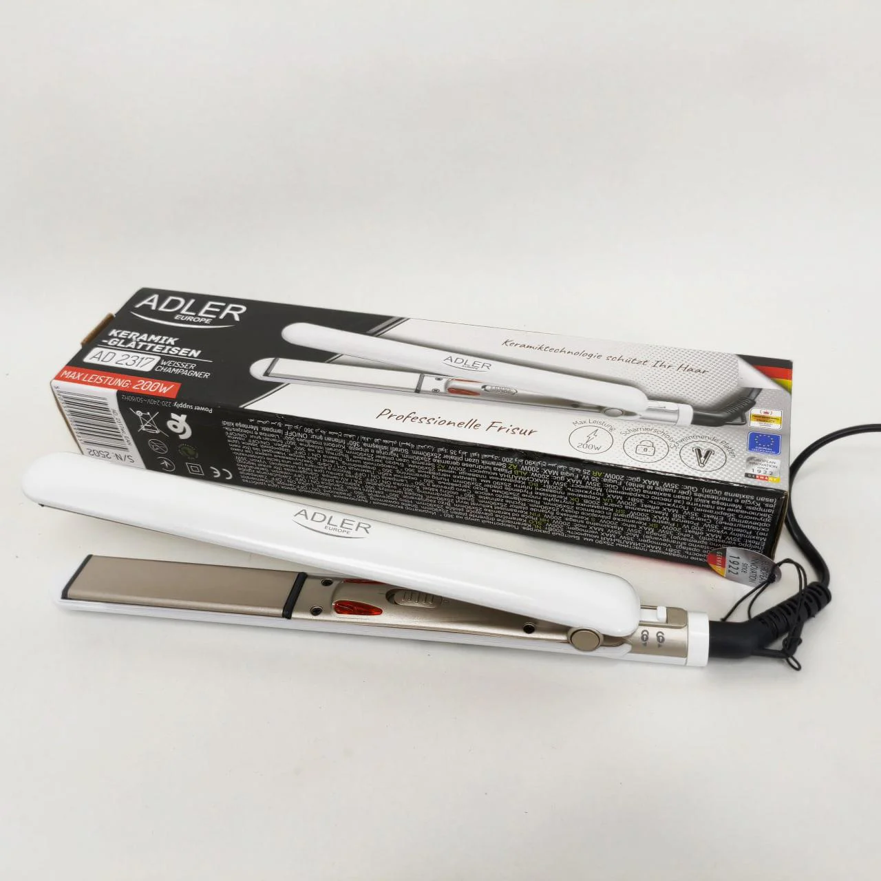 ADLER AD-2317 Випрямляч для волосся з керамічними пластинами і швидким нагрівом - Зображення 4