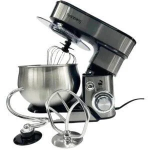 Стаціонарний кухонний міксер Rainberg RB-8086 з металевою чашею 5л, потужність 3800Вт