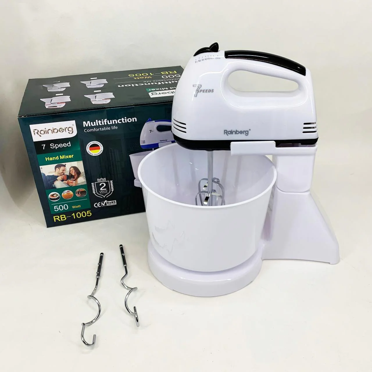 Миксер Rainberg RB-1005 500Вт з чашею 2 л для зручного приготування страв - Зображення 8