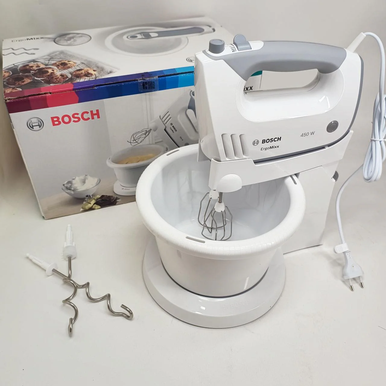 Миксер BOSCH MFQ36460 — 450 Вт, 5 швидкостей, автоматичне обертання чаші - Зображення 3