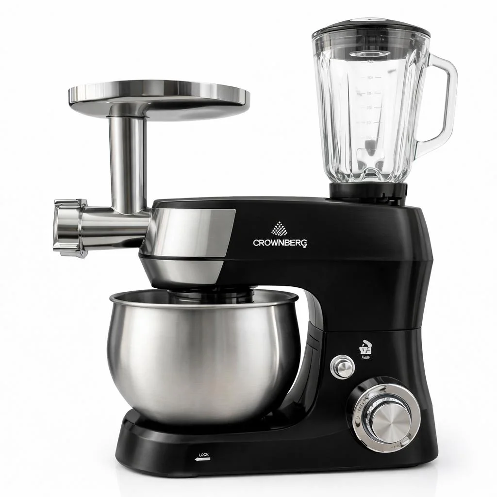 Кухонний комбайн Crownberg CB-3409 3в1 з блендером і м'ясорубкою 2600 Вт