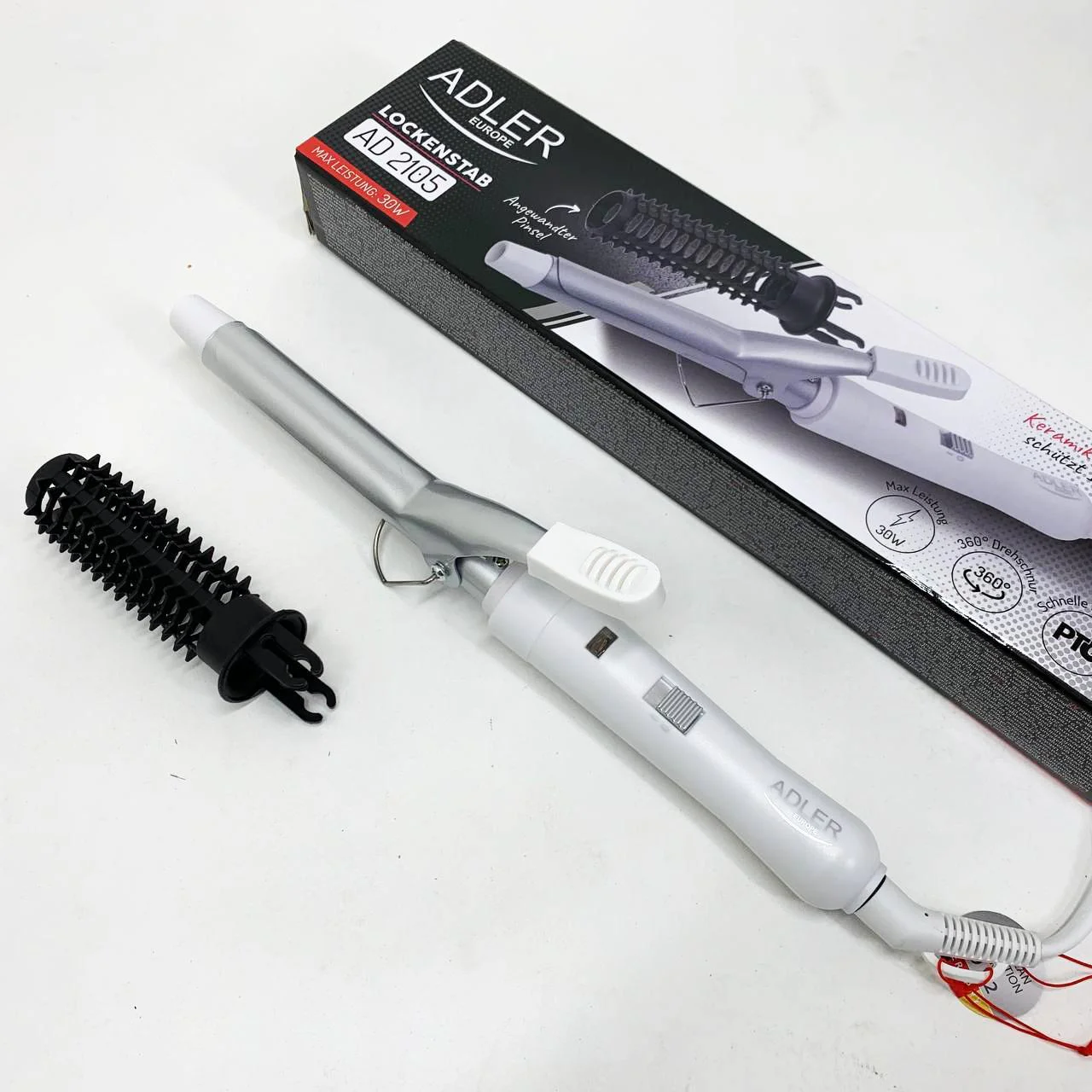 Плойка для волос Adler AD 2105 - 25 Вт, керамічне покриття для стильних локонів. - Зображення 2