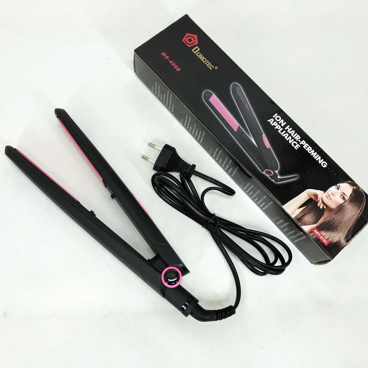 Щипці DOMOTEC MS-4908 - Випрямлювач для волосся 2в1 з PTC нагрівачем та комфортною ручкою - Зображення 8