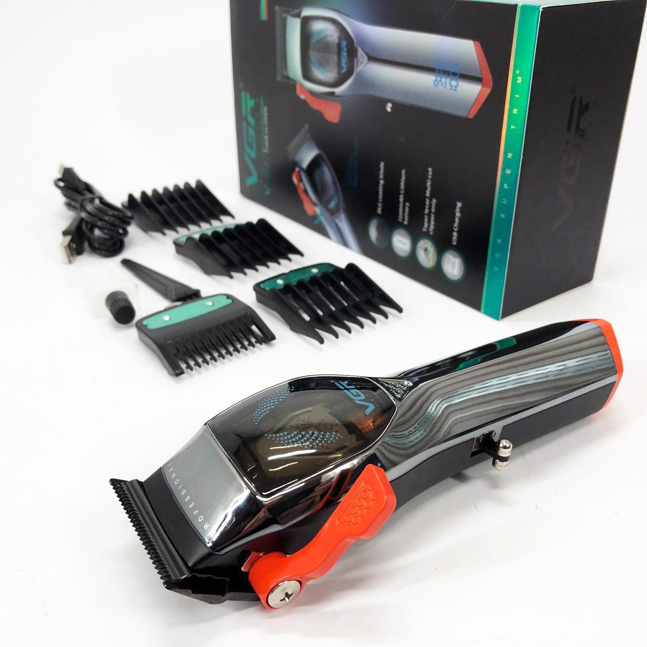 Машинка для стрижки VGR V-647 — 100 хв роботи, USB‑C та LED-дисплей - Зображення 18