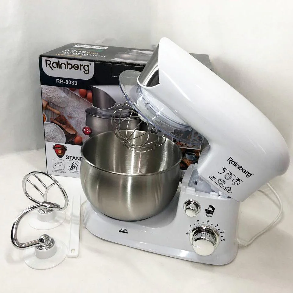 Електричний планетарний міксер Rainberg RB-8083 3200 Вт з насадками - Зображення 8
