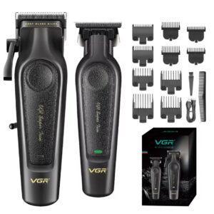 Комплект VGR V-197 & V-995 — 2в1 акумуляторна машинка та триммер, до 200 хв роботи