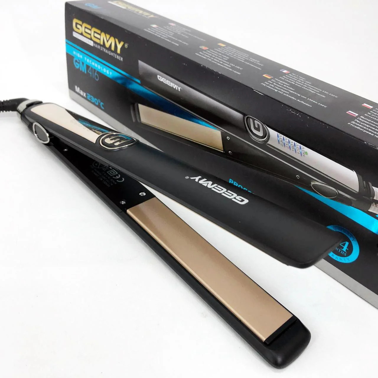 Выпрямитель-утюжок для волос Gemei GM-416 з LED дисплеєм та 5 температурними режимами - Зображення 5