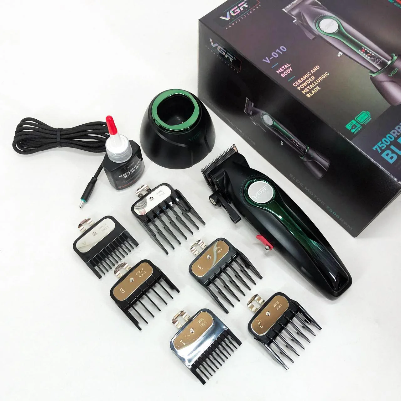 Машинка для стрижки VGR V-010 Professional Metal — до 250 хв автономної роботи - Зображення 2