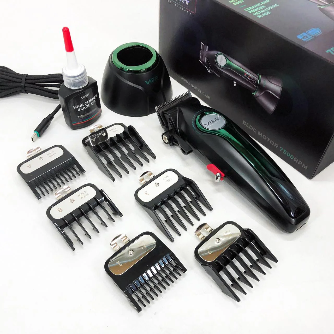 Машинка для стрижки VGR V-010 Professional Metal — до 250 хв автономної роботи - Зображення 11