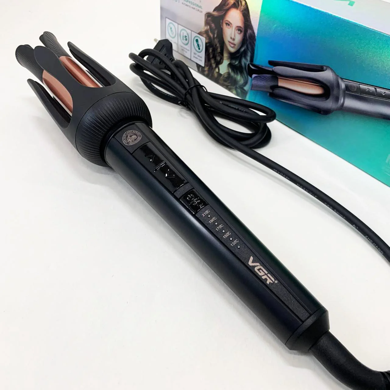 Плойка VGR V-581 — керамічне покриття і LED дисплей для комфортної укладки. - Зображення 7