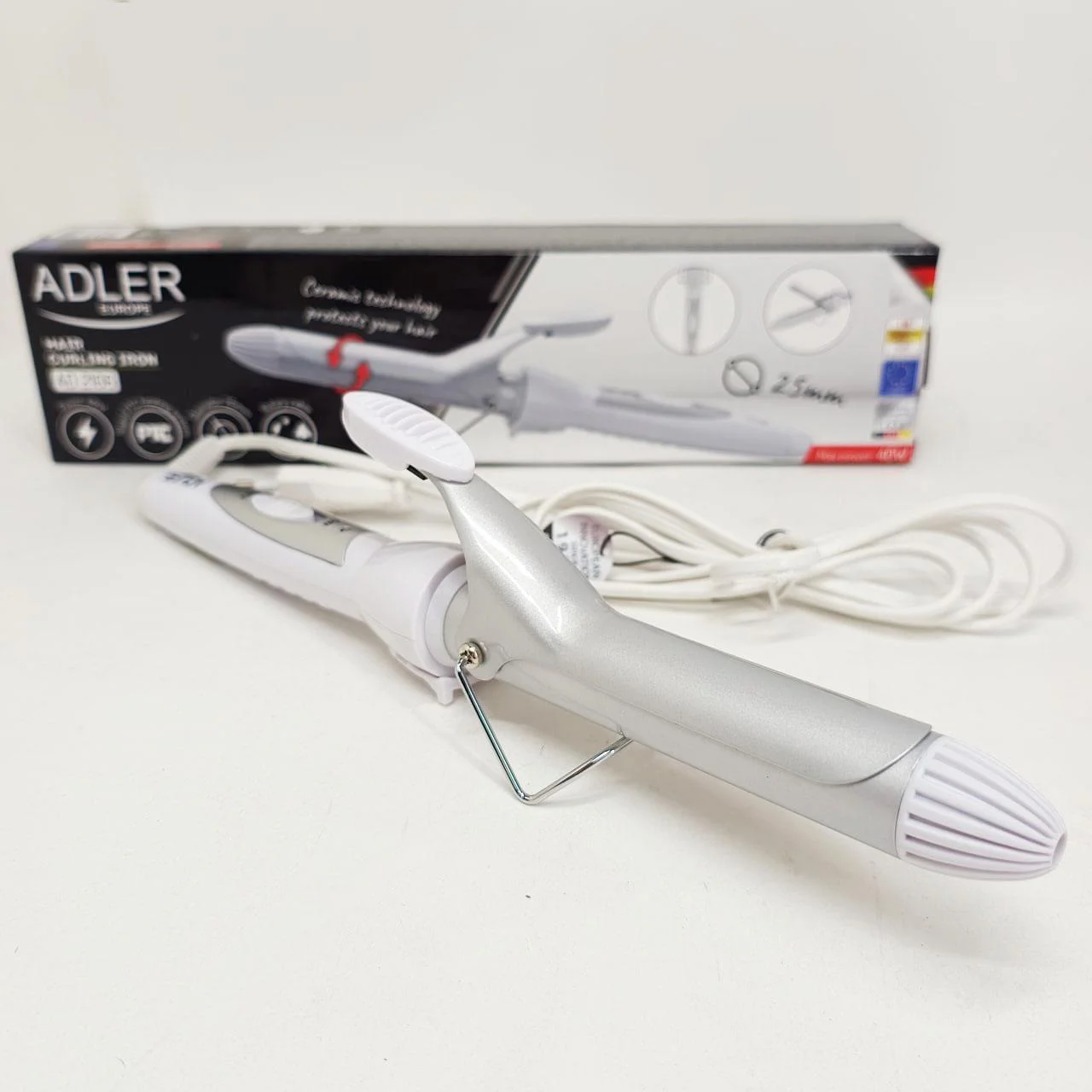 Плойка для волос Adler AD 2106 — комфортне створення локонів з керамічним покриттям