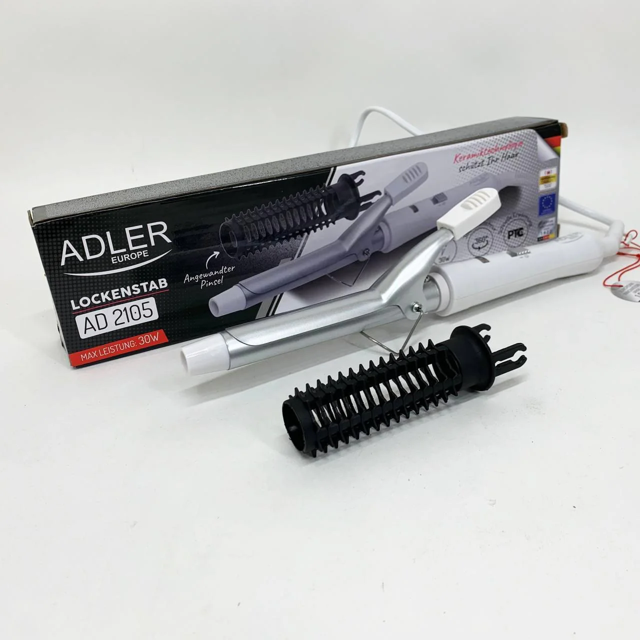 Плойка для волос Adler AD 2105 - 25 Вт, керамічне покриття для стильних локонів. - Зображення 5