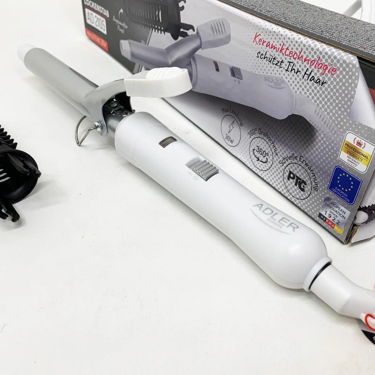 Плойка для волос Adler AD 2105 - 25 Вт, керамічне покриття для стильних локонів. - Зображення 8