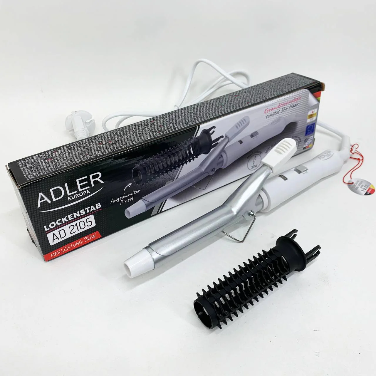 Плойка для волос Adler AD 2105 - 25 Вт, керамічне покриття для стильних локонів. - Зображення 3