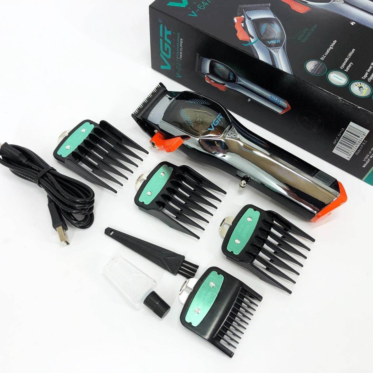 Машинка для стрижки VGR V-647 — 100 хв роботи, USB‑C та LED-дисплей - Зображення 2