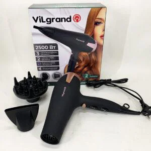 Фен Vilgrand VHD 2610TI — 2500 Вт, турмалінова іонізація
