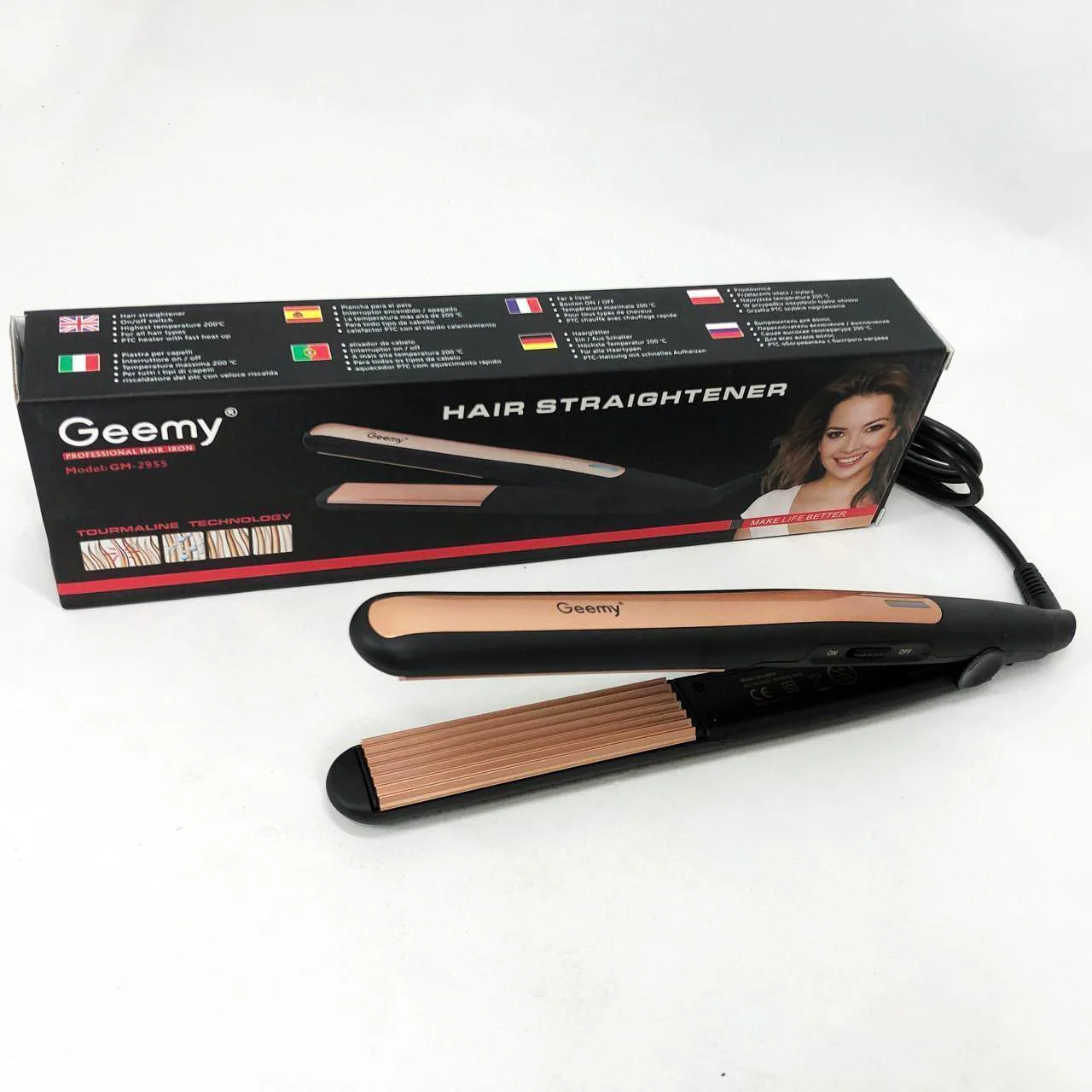 Плойка гофре Gemei GM-2955 для прикореневого об'єму - Зображення 12
