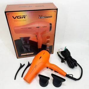 Професійний фен VGR V-406 ORANGE — 3000 Вт для швидкої сушки