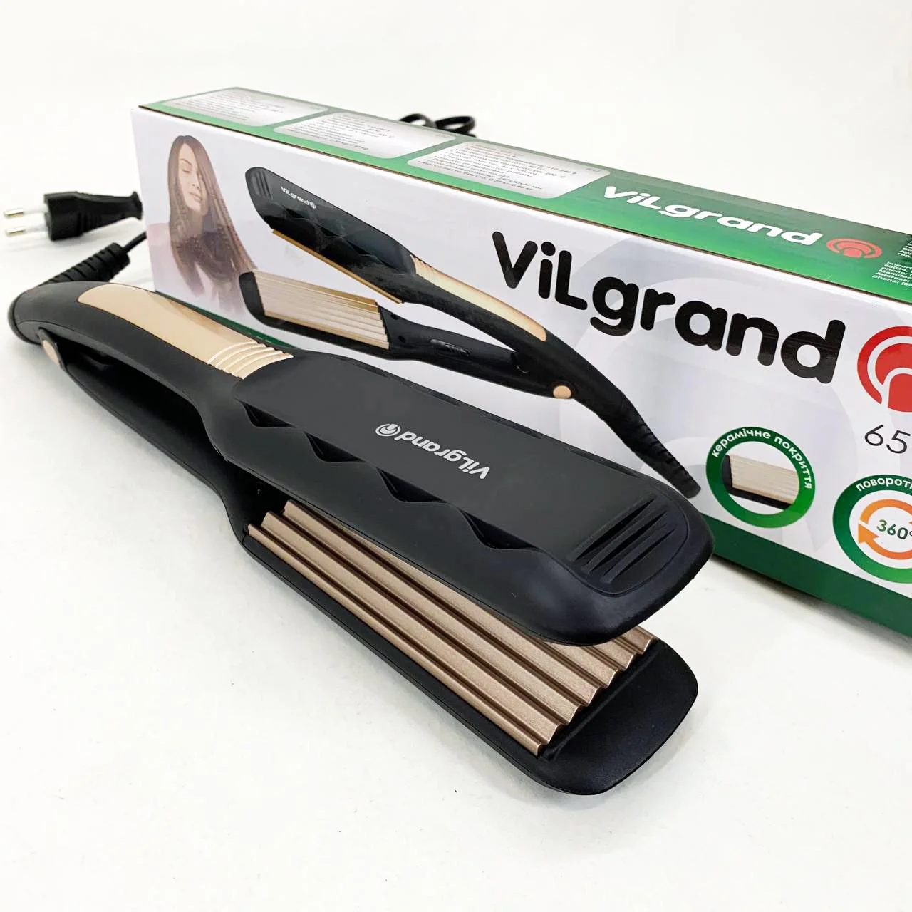 Волосся | ViLgrand | VHS-110 | Гофре з керамічним покриттям для створення текстурних укладок. - Зображення 8