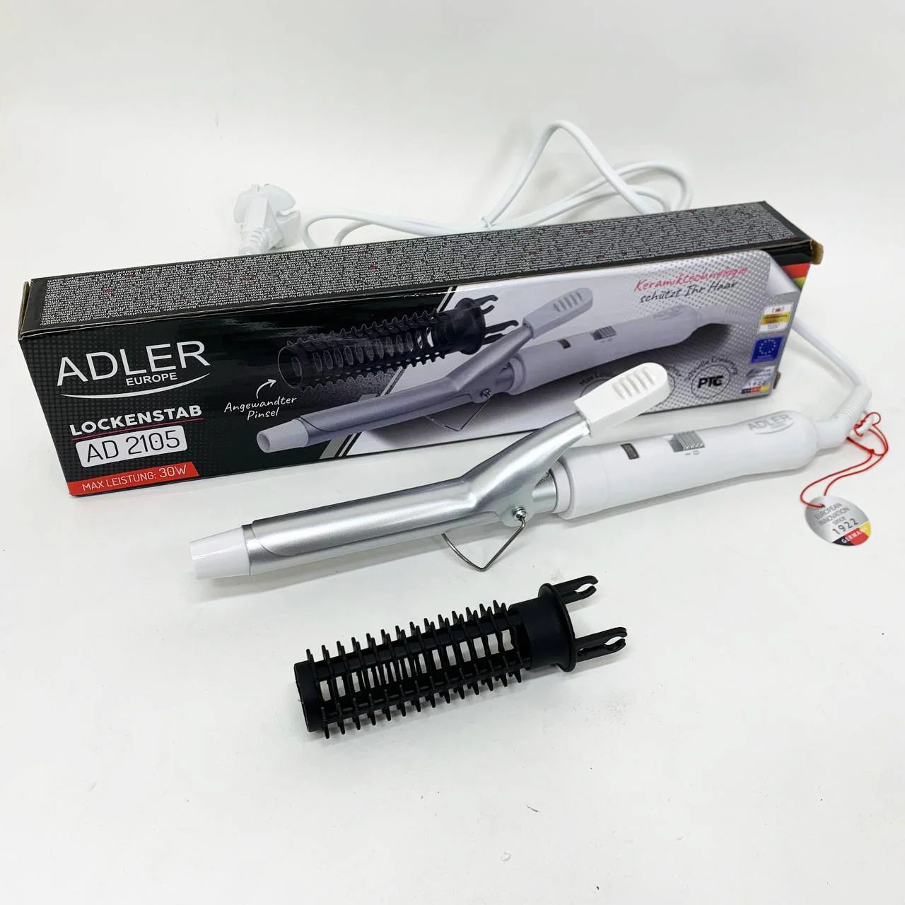 Плойка для волос Adler AD 2105 - 25 Вт, керамічне покриття для стильних локонів. - Зображення 4