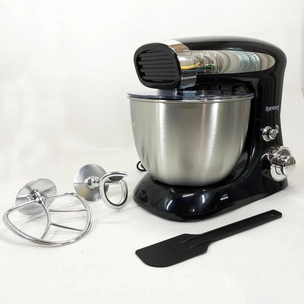 Тестоміс Rainberg RB-8081 планетарний кухонний комбайн 3200 Вт з нержавіючою чашею - Зображення 2
