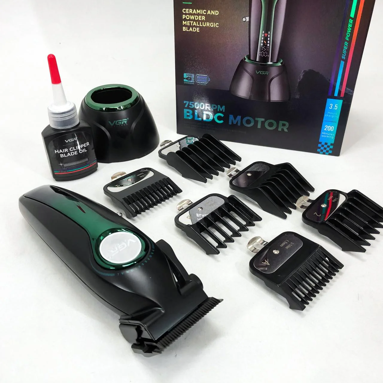 Машинка для стрижки VGR V-010 Professional Metal — до 250 хв автономної роботи - Зображення 16