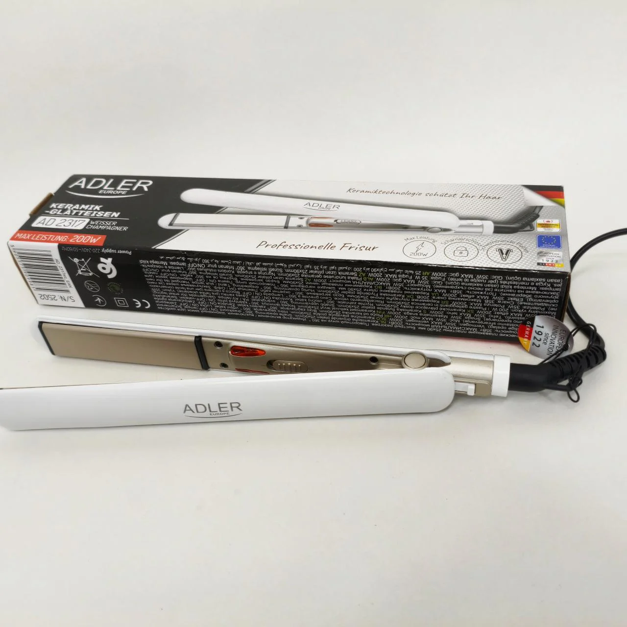 ADLER AD-2317 Випрямляч для волосся з керамічними пластинами і швидким нагрівом - Зображення 3