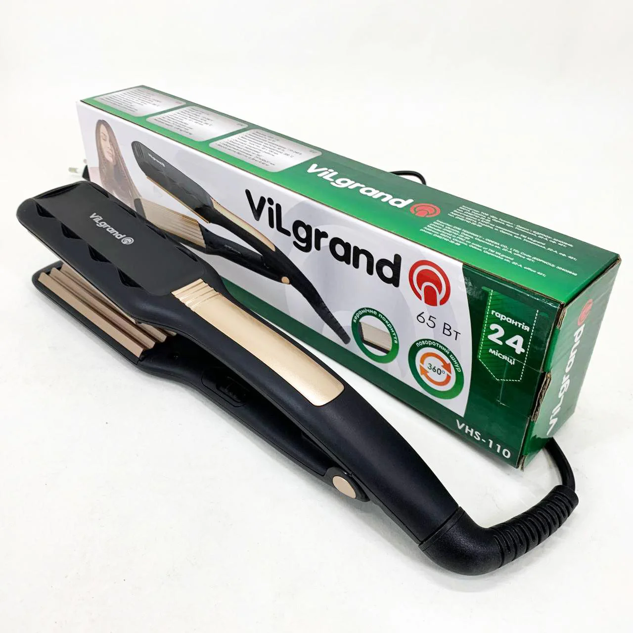 Волосся | ViLgrand | VHS-110 | Гофре з керамічним покриттям для створення текстурних укладок. - Зображення 7