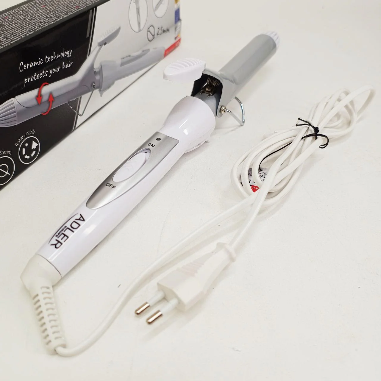 Плойка для волос Adler AD 2106 — комфортне створення локонів з керамічним покриттям - Зображення 3