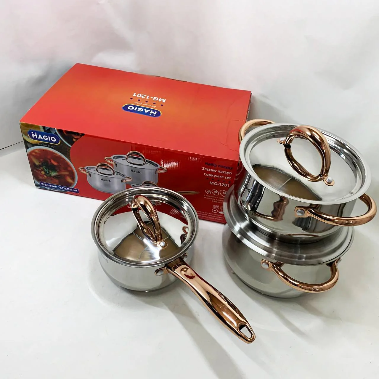 Набір посуду MAGIO MG-1201 - Зображення 5