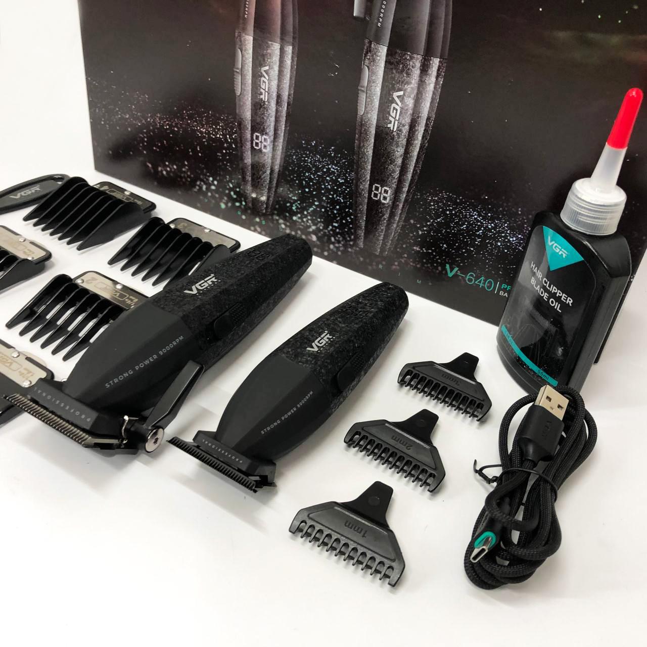 Професійний набір для стрижки VGR V-640 — акумуляторний, 9000 об/хв - Зображення 2