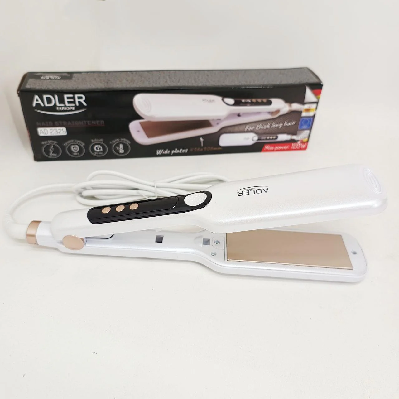 Adler AD 2325 | Випрямлювач з широкими керамічними пластинами та регулюванням температури - Зображення 5