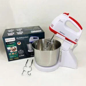 Стаціонарний електричний міксер Rainberg RB-1006 500W з насадками для замішування теста