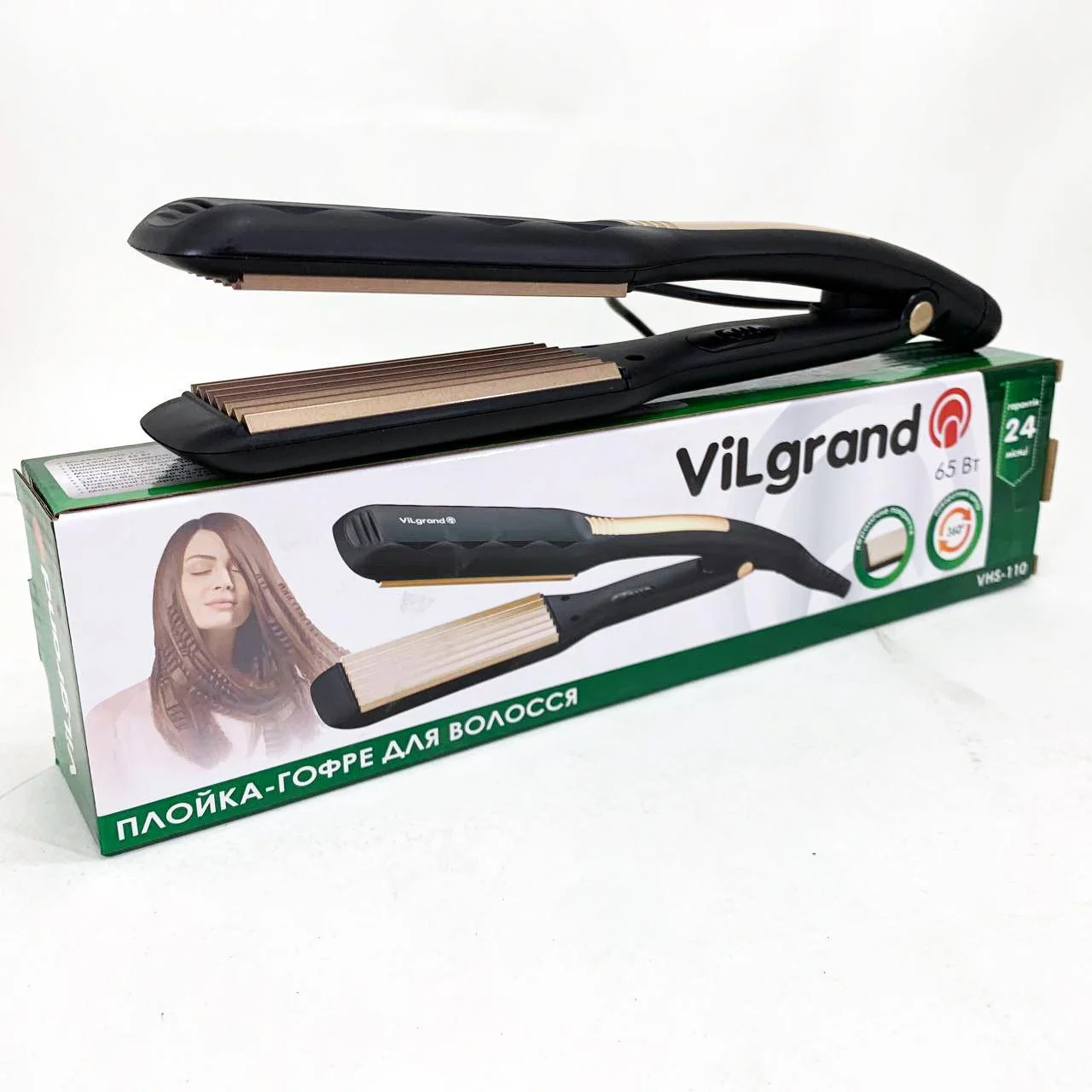 Волосся | ViLgrand | VHS-110 | Гофре з керамічним покриттям для створення текстурних укладок. - Зображення 9