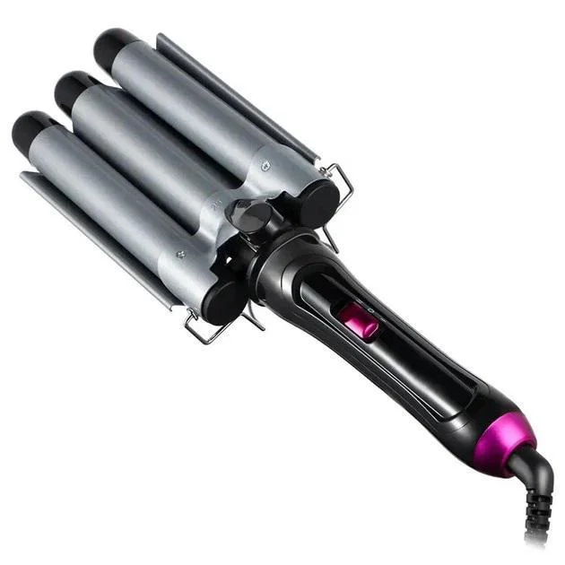 Тройна плойка Domotec MS-481B з керамічним покриттям для легкого створення локонів - Зображення 2