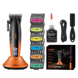 Машинка для стрижки VGR V-889C — керамічні леза, 9000 RPM, 250 хв роботи