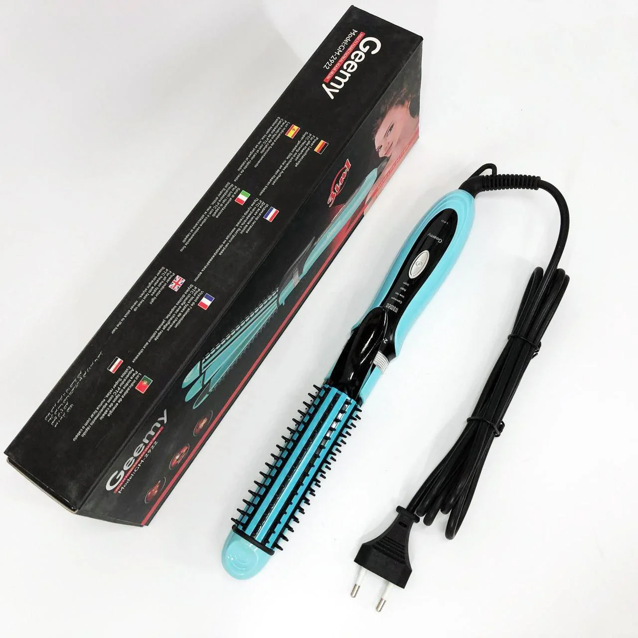 Плойка-утюжок Geemy GM-2922 3в1 для об'ємних укладок - Зображення 6