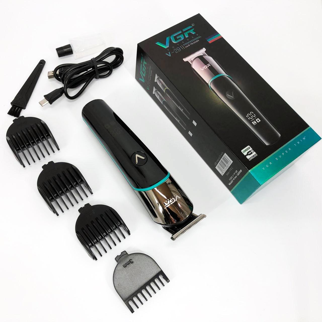 Професійна машинка для стрижки волосся VGR V-291 з насадками та USB зарядкою - Зображення 12