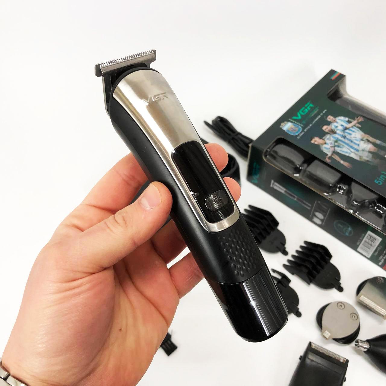 Набір для стрижки VGR V-111 5 в 1 з 9 насадками та акумулятором для універсального використання - Зображення 33