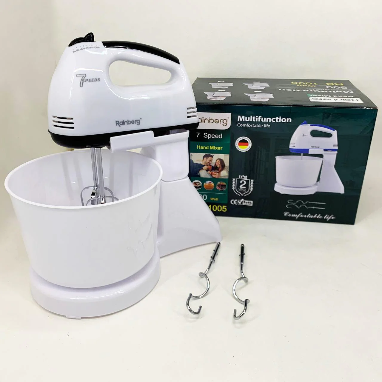 Миксер Rainberg RB-1005 500Вт з чашею 2 л для зручного приготування страв - Зображення 4