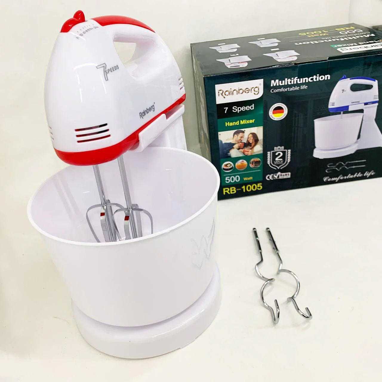 Миксер Rainberg RB-1005 500Вт з чашею 2 л для зручного приготування їжі - Зображення 3