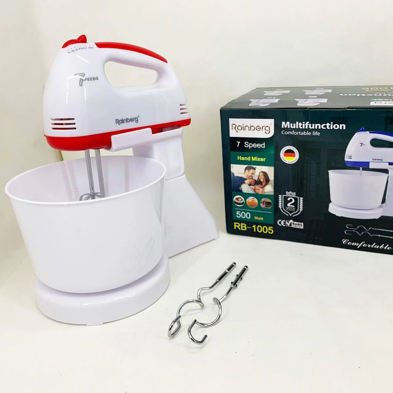 Миксер Rainberg RB-1005 500Вт з чашею 2 л для зручного приготування їжі - Зображення 4