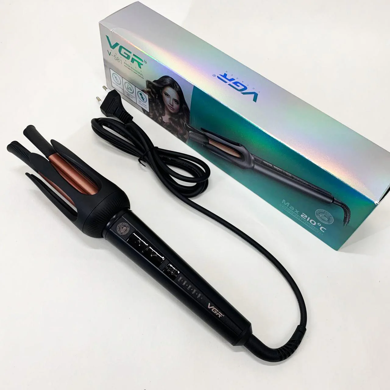 Плойка VGR V-581 — керамічне покриття і LED дисплей для комфортної укладки. - Зображення 8