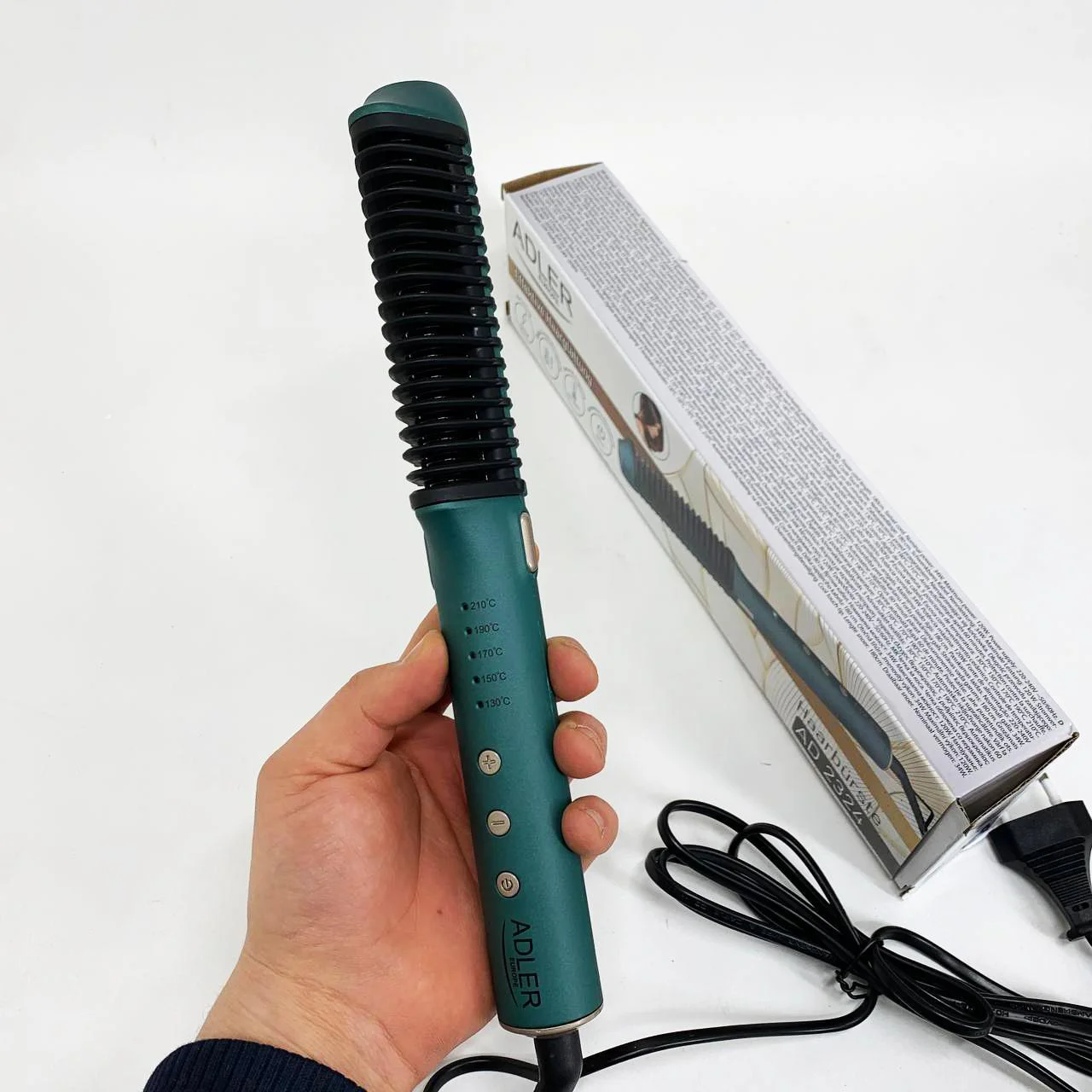 Щетка-выпрямитель ADLER AD-2324 з 5 температурними режимами для безпечного випрямлення волосся - Зображення 2