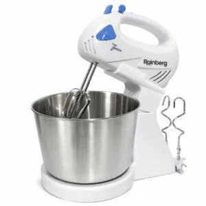 Стаціонарний електричний міксер Rainberg RB-1006 500W з насадками для замішування тесту