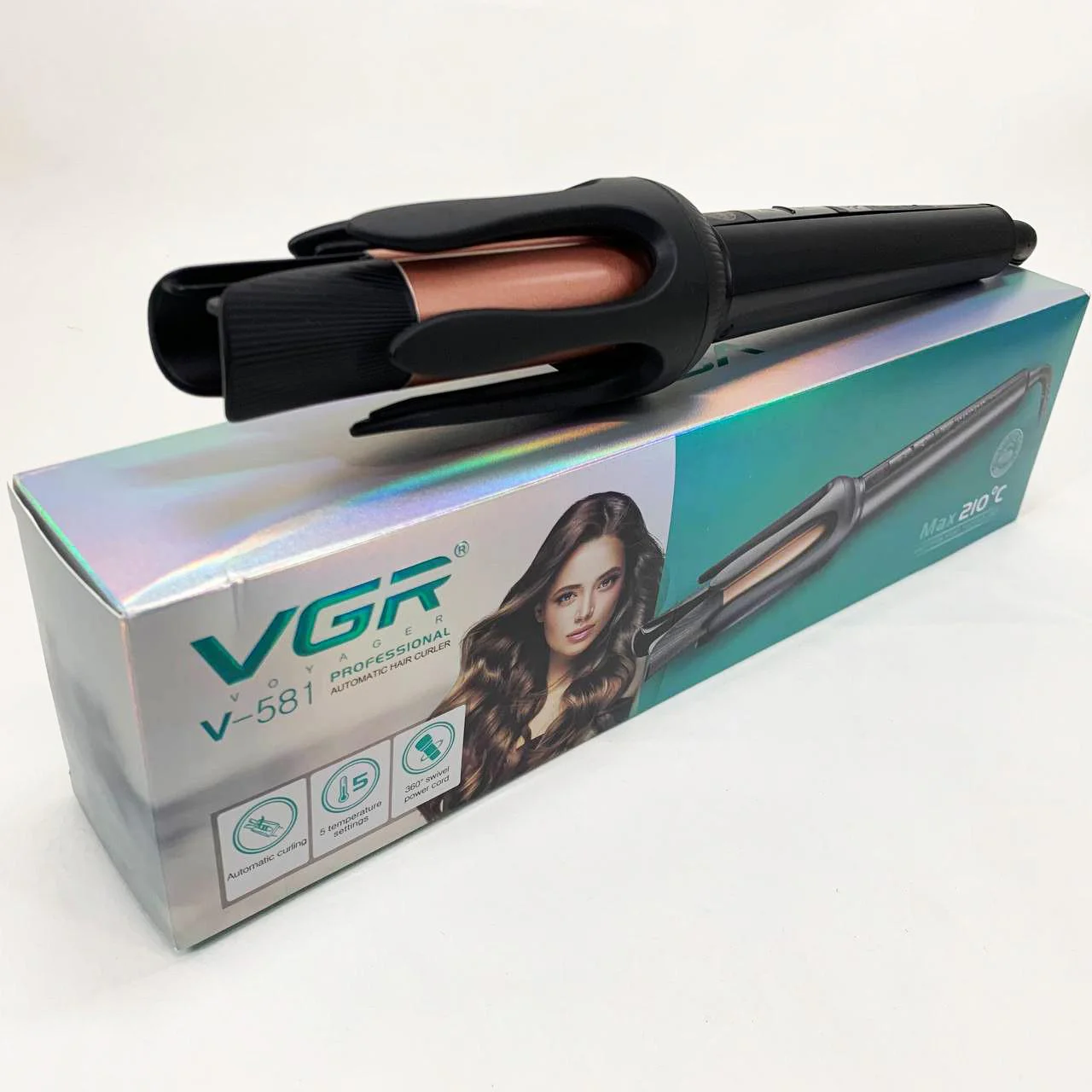 Плойка VGR V-581 — керамічне покриття і LED дисплей для комфортної укладки. - Зображення 9