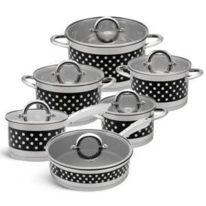 Набір посуду Edenberg EB-4055 з капсульним дном нержавіюча сталь 12 предметів